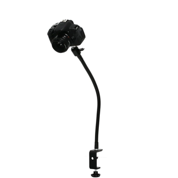 Flexible Gooseneck Camera Mount, Adjustable Clamp Support Stand With Rotatable Ball Head For Desktop Shooting